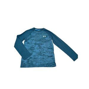 Under Armour Youth Long-Sleeve Blue Camo Print Shirt YMD